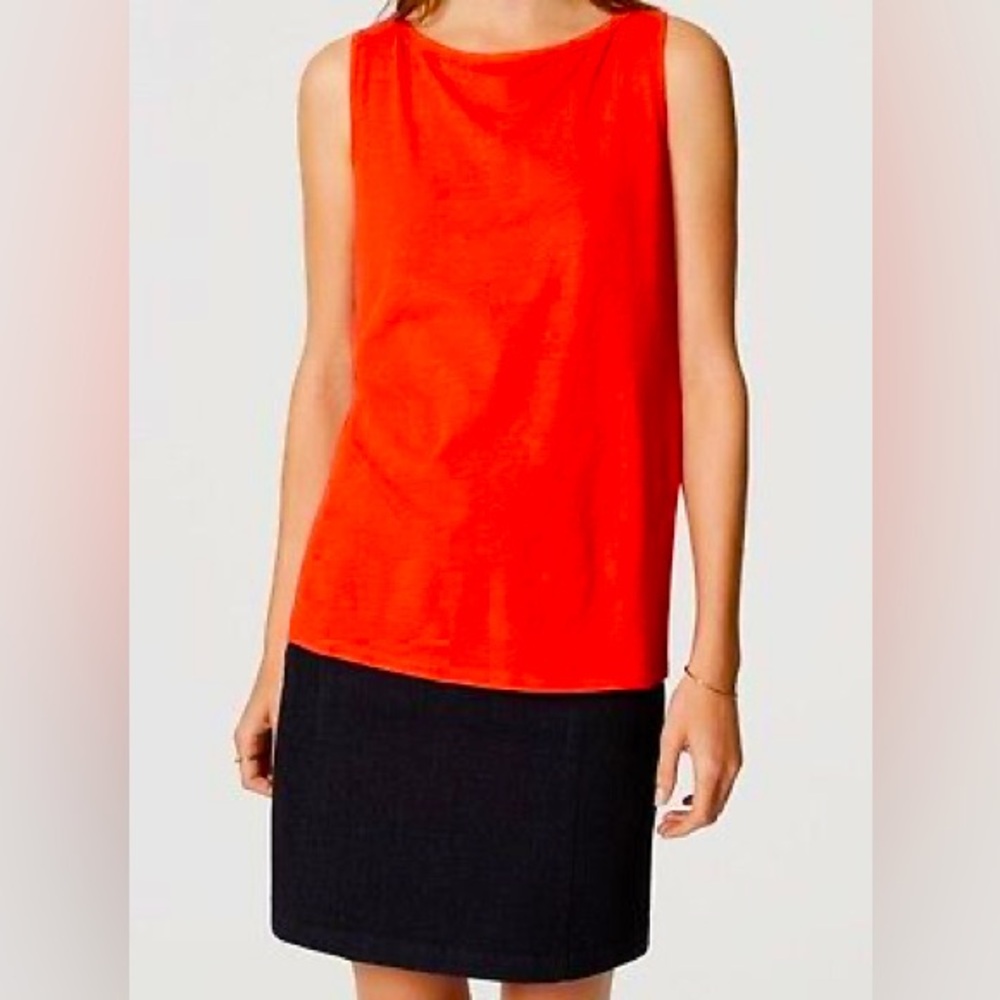 NWT Ann Taylor Orange Tank Top Size S